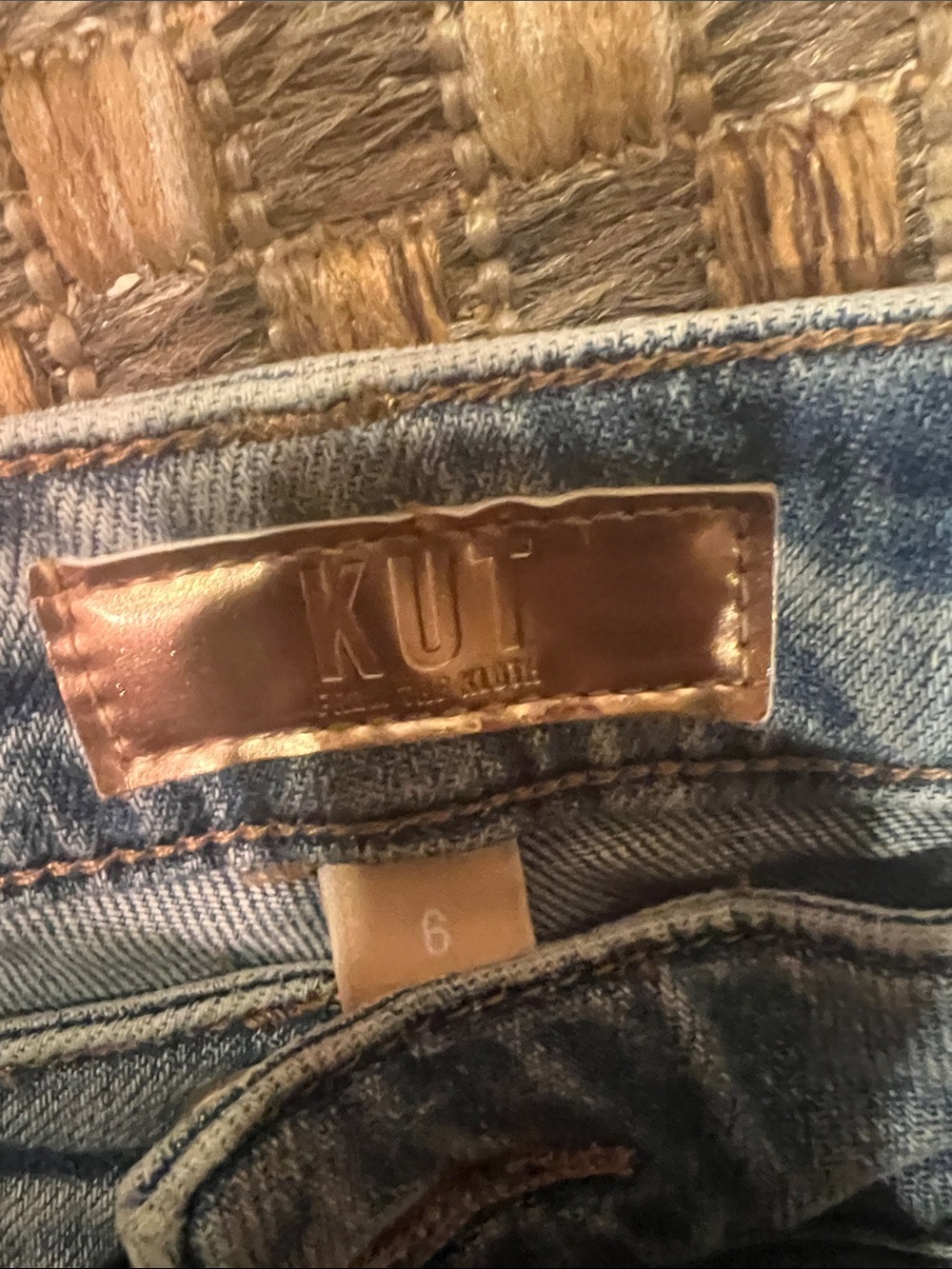 KUT Size 6  Light Blue Women's Straight-Leg Jeans - Picture 2 of 3